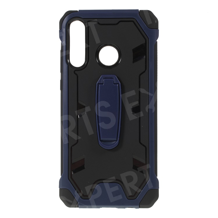 

Shock Resistant Kickstand PC TPU Combo Mobile Cover for Huawei P30 Lite / nova 4e - Blue, Huawei P30 Lite
