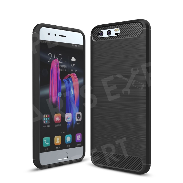

Carbon Fiber Texture Brushed TPU Mobile Phone Cover for Huawei Honor 9 - Black, Huawei Honor 9