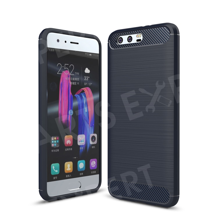 

Carbon Fiber Texture Brushed TPU Mobile Phone Shell for Huawei Honor 9 - Dark Blue, Huawei Honor 9