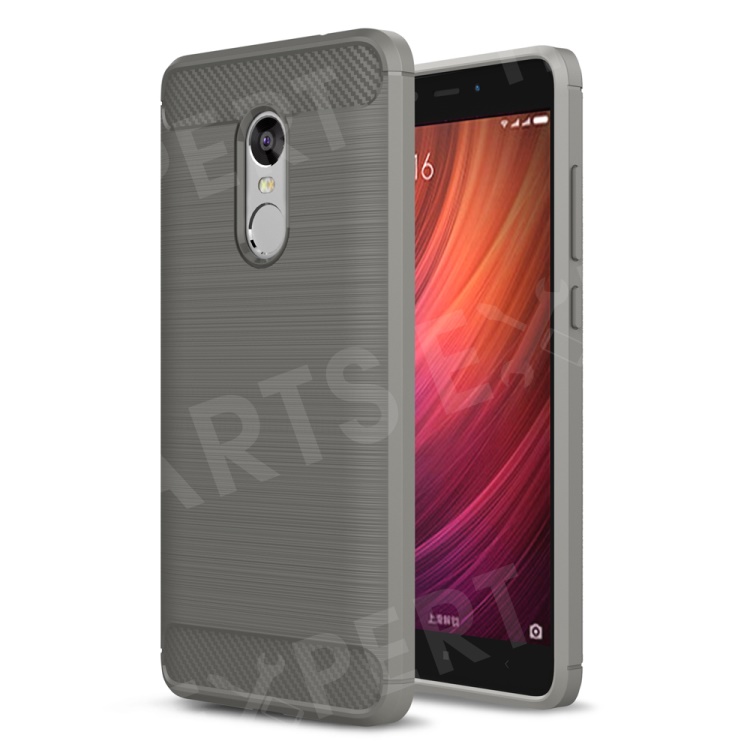 

Carbon Fibre Brushed TPU Shell Case for Xiaomi Redmi Note 4 (MediaTek) / Note 4X - Grey, Xiaomi Redmi Note 4 (MediaTek)