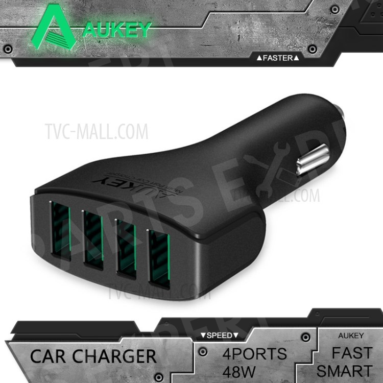 

Aukey CC-01 Multiple 4-Port USB Car Charger 48W 9.6A with AIPower Tech, iPhone 6s 4.7-inch
