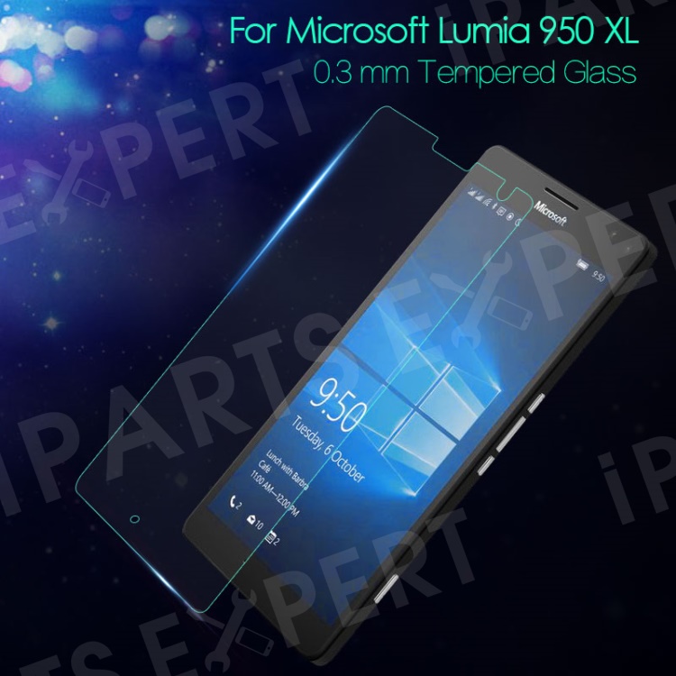 

0.3mm Tempered Glass Screen Protector for Microsoft Lumia 950 XL Arc Edge, Microsoft Lumia 950 XL