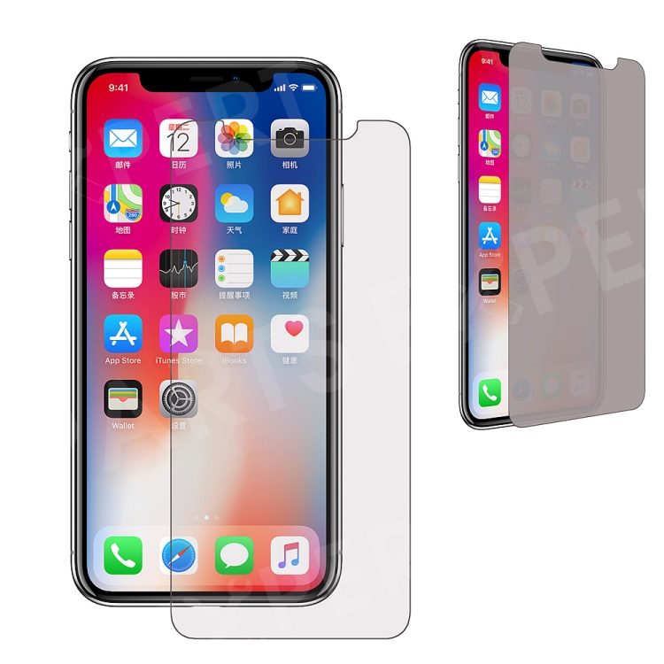 

Anti-spy Tempered Glass Screen Protector Film for iPhone (2019) 5.8"/ XS /X / Ten 5.8 inch, iPhone X