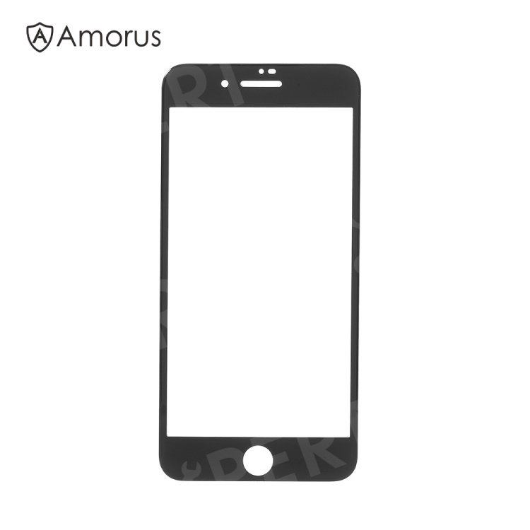 

AMORUS for iPhone 8 Plus Full Size 3D Curved Tempered Glass Screen Protector 0.3mm - Black, iPhone 8 Plus 5.5 inch