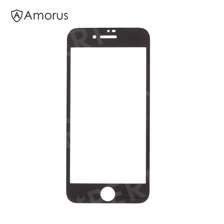 

AMORUS for iPhone 8 4.7 3D Curved Full Size Tempered Glass Screen Protector 0.3mm - Black, iPhone 8 4.7 inch