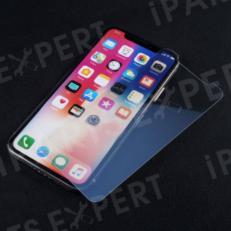 

Mirror Effect Complete Coverage Tempered Glass Screen Film for iPhone (2019) 5.8" / XS / X 5.8-inch - Blue, iPhone X