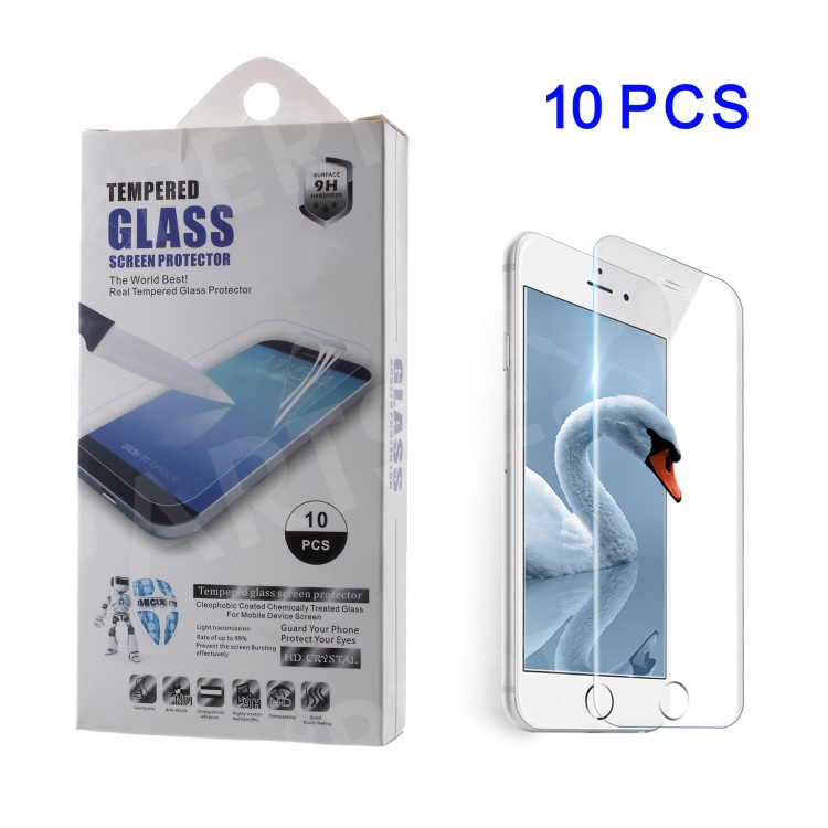 

10Pcs/Set for iPhone 7 4.7 inch 0.3mm Mobile Phone Tempered Glass Screen Protectors (Arc Edge), iPhone 7 4.7 inch