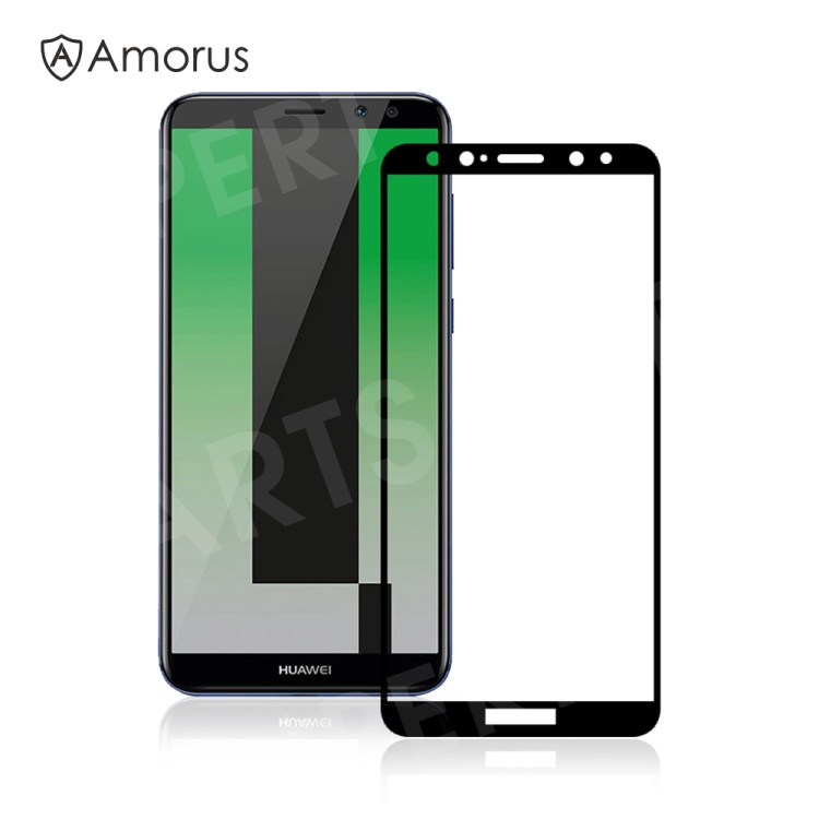 

AMORUS 3D Curved Tempered Glass Screen Protector for Huawei Mate 10 Lite / nova 2i / Maimang 6 / Honor 9i (India) - Black, Huawei Mate 10 Lite