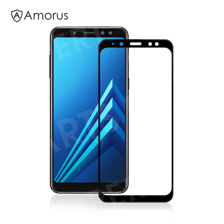 

AMORUS Clear Full Glue Tempered Glass Screen Protector for Samsung Galaxy A8 (2018), Galaxy A8 (2018)