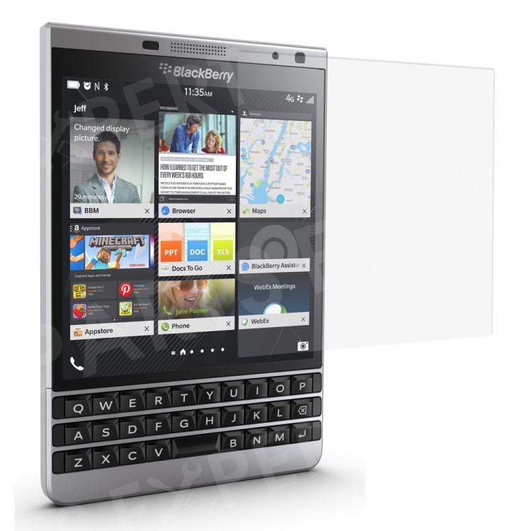 

0.3mm Tempered Glass Screen Protector Film for BlackBerry Passport Silver Edition Arc Edge, Passport Silver Edition