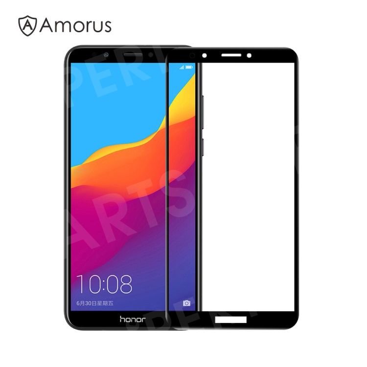 

AMORUS Tempered Glass Screen Protector [Full Size] [Full Glue] [9H] [Anti-explosion] for Huawei Y6 (2018) / Honor 7A (without Fingerprint Sensor) - Black, Huawei Y6 (2018)