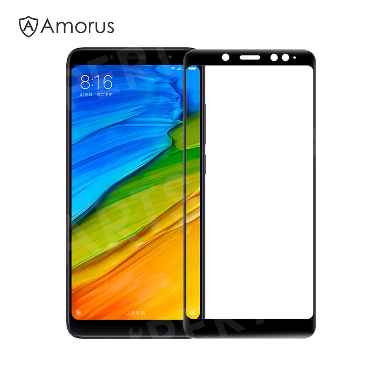 

AMORUS Tempered Glass Protector Full Glue Full Screen Protector for Xiaomi Redmi Note 5 Pro (Dual Camera) / Redmi Note 5 (China) - Black, Xiaomi Redmi Note 5 Pro (For India, Dual Camera:12MP+5MP)