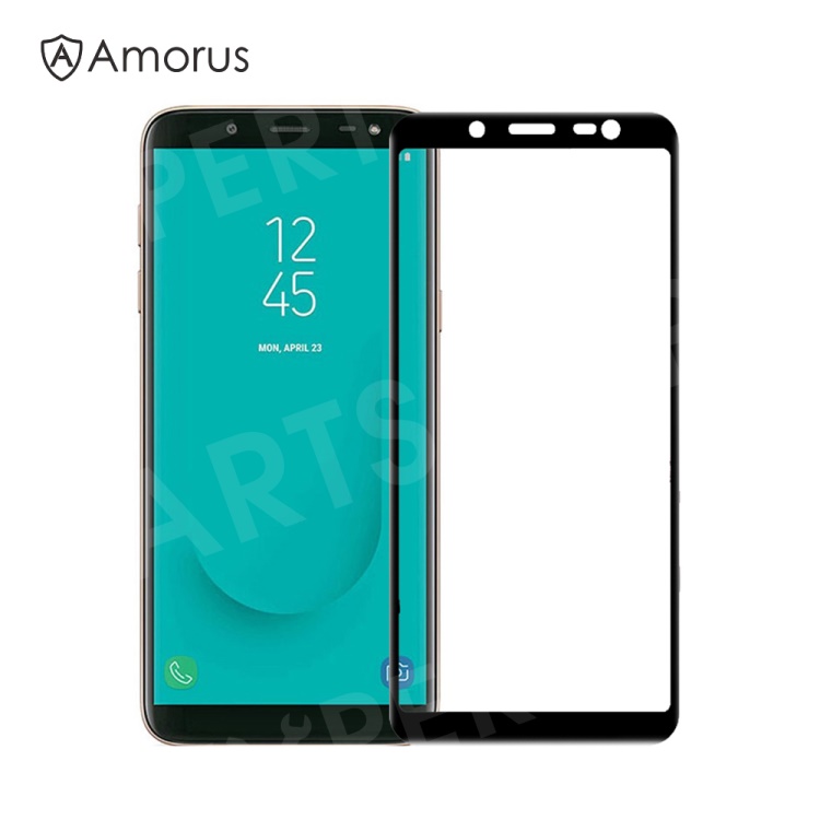 

AMORUS Full Glue Tempered Glass Anti-explosion Full Screen Protector for Samsung Galaxy J6 (2018) - Black, Galaxy J6 (2018)