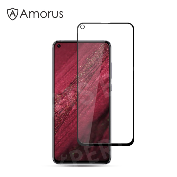 

AMORUS Full Glue Silk Printing Tempered Glass Full Screen Protector for Huawei nova 4 / Honor View 20 / V20, Huawei nova 4