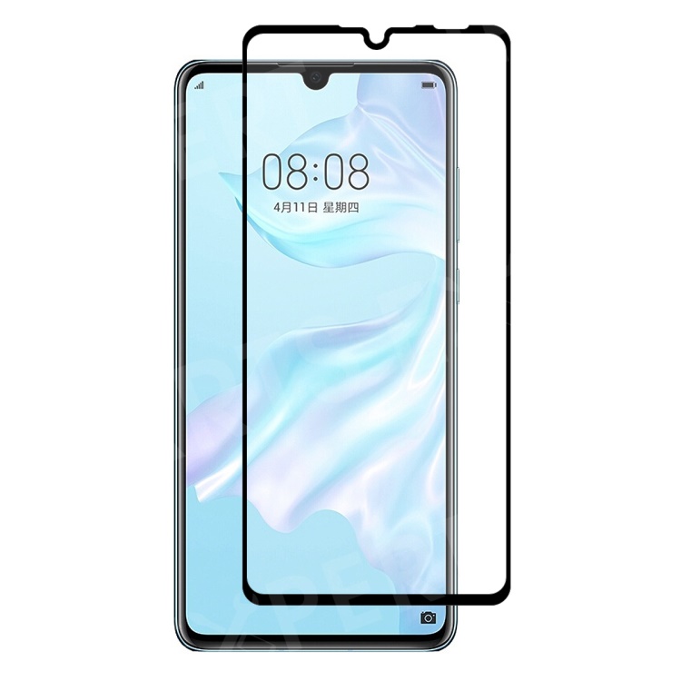 

HAT PRINCE for Huawei P30 Lite / nova 4e Full Glue 0.26mm 9H 2.5D Tempered Glass Screen Protector Full Coverage, Huawei P30 Lite