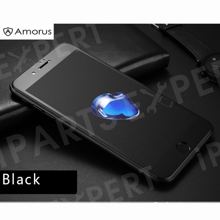 

AMORUS 0.3mm 3D Curved Frosted Full Tempered Glass Phone Screen Protector Film for iPhone 7/8 - Black, iPhone 7 4.7 inch