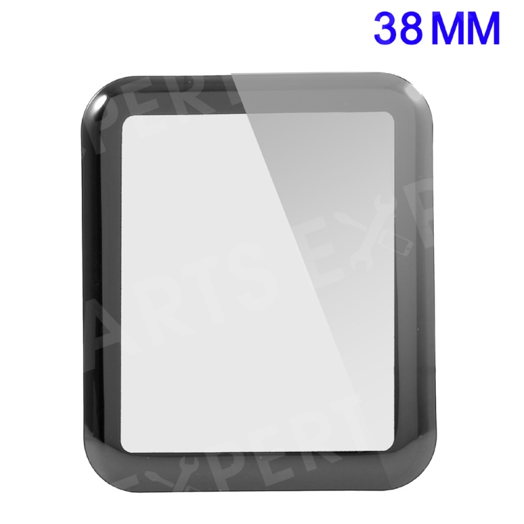 

For Apple Watch Series 2 1 38mm 3D Curved Full Screen Tempered Glass Protector Film - Black, Apple Watch Series 2 38mm
