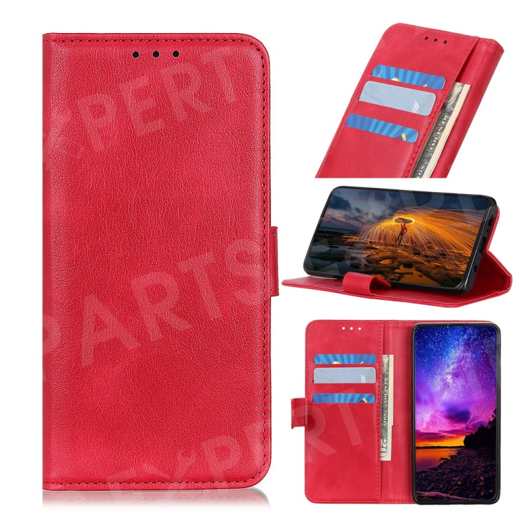 

Wallet Stand Leather Phone Case for OnePlus 7 Pro - Red, OnePlus 7 Pro