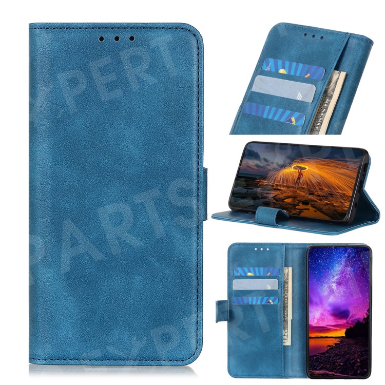 

Wallet Stand Leather Phone Case for OnePlus 7 Pro - Blue, OnePlus 7 Pro