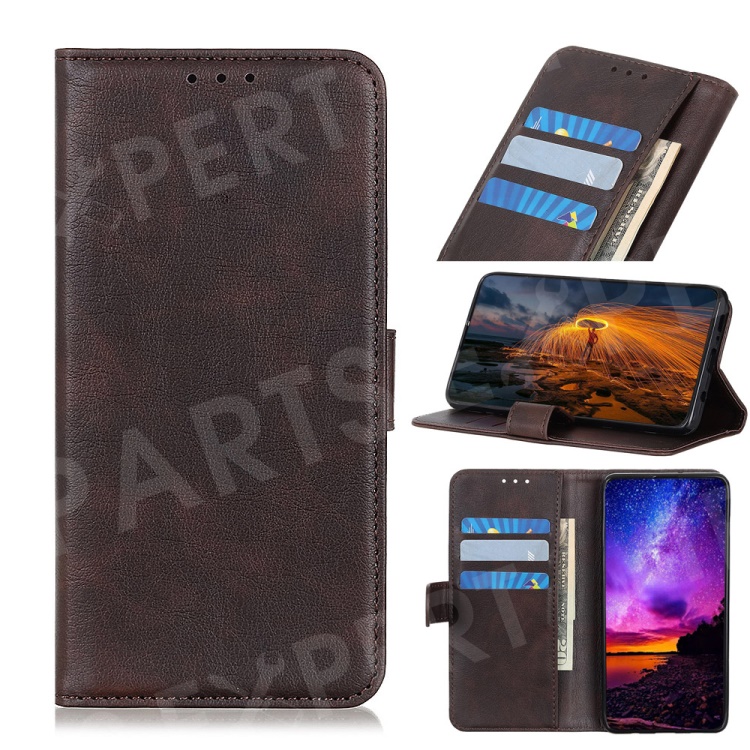 

Wallet Stand Leather Phone Case for OnePlus 7 Pro - Coffee, OnePlus 7 Pro