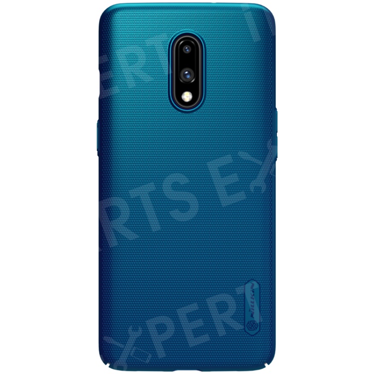 

NILLKIN Super Frosted Shield Matte PC Mobile Cover for OnePlus 7 - Blue, OnePlus 7