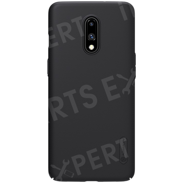 

NILLKIN Super Frosted Shield Matte PC Mobile Cover for OnePlus 7 - Black, OnePlus 7