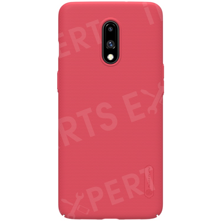 

NILLKIN Super Frosted Shield Matte PC Mobile Cover for OnePlus 7 - Red, OnePlus 7