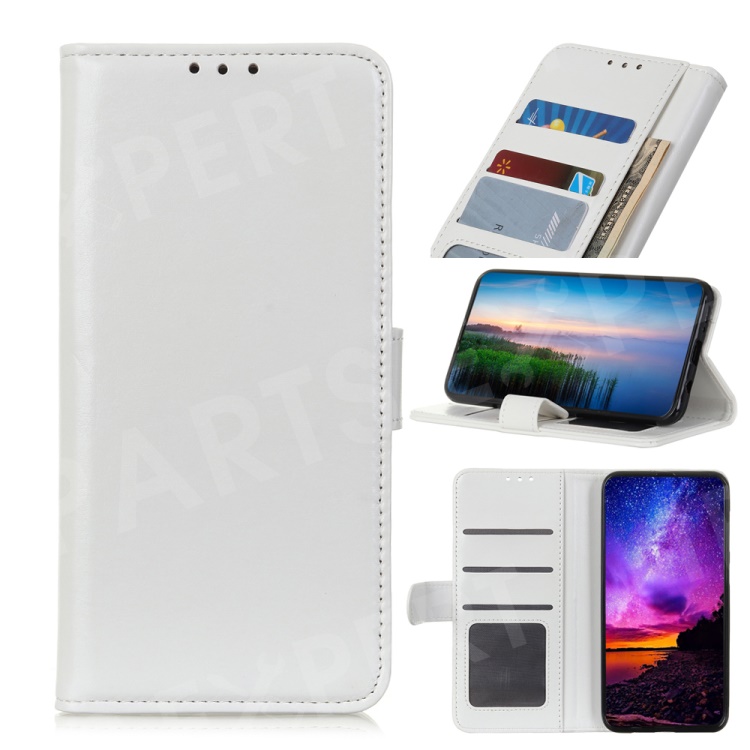 

Crazy Horse Leather Wallet Case for OnePlus 7 Pro - White, OnePlus 7 Pro
