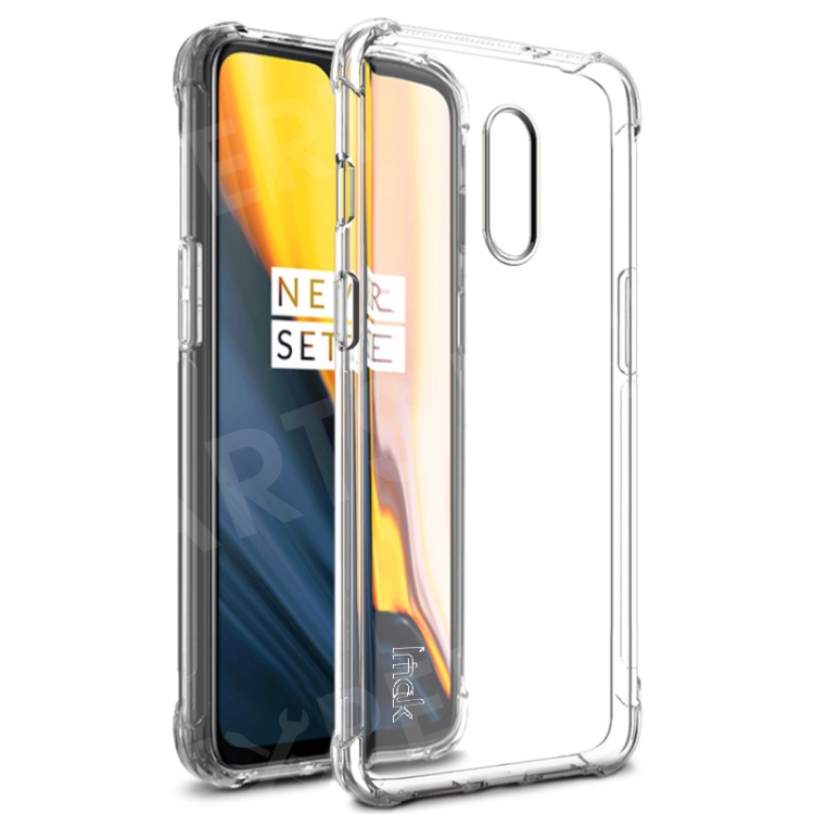 

IMAK Anti-drop TPU Phone Case + Explosion-proof Screen Film for OnePlus 7 - Transparent, OnePlus 7