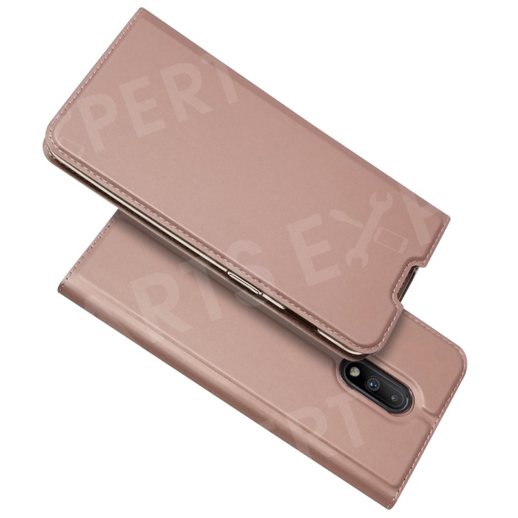 

Magnetic Adsorption Leather Card Holder Casing for OnePlus 7 - Rose Gold, OnePlus 7
