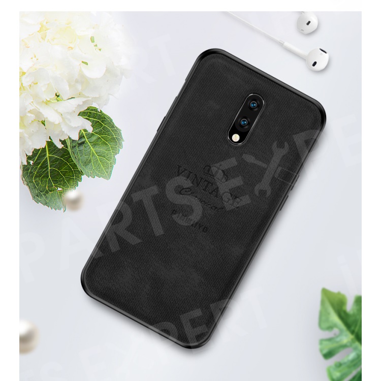 

PINWUYO Honorable Series PC + TPU + Leather Phone Cover for OnePlus 7 - Black, OnePlus 7