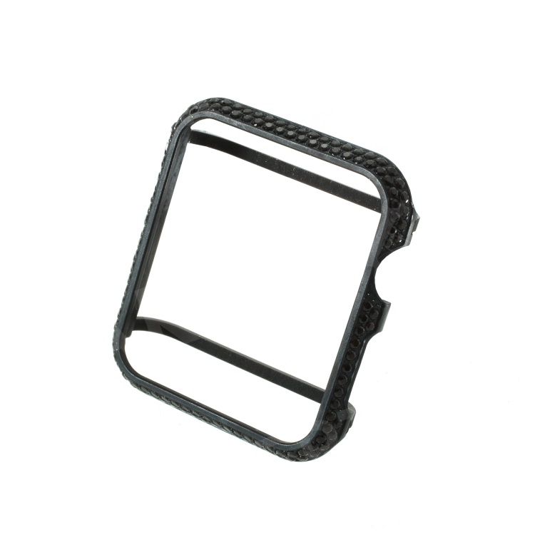 

Luxury Diamond Decor Watch Protective Case for Apple Watch Series 3/2/1 42mm - Black, Apple Watch Series 3 42mm