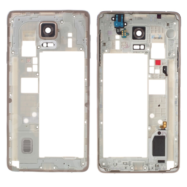 

For Samsung Galaxy Note 4 SM-N910F Rear Housing with Small Parts - Champagne, Galaxy Note 4 N910