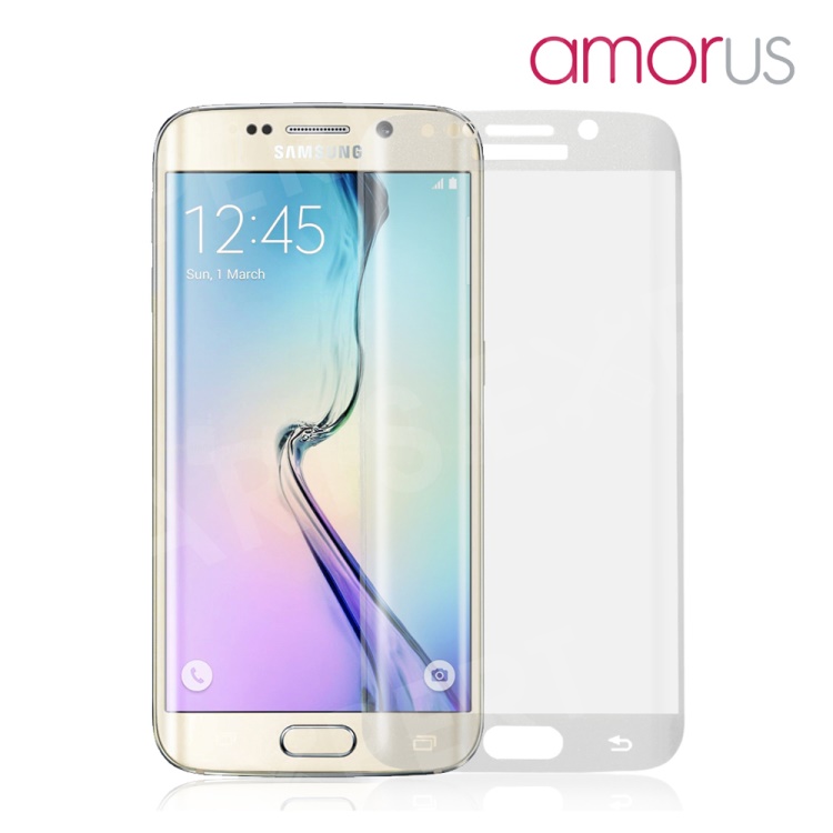 

AMORUS Complete Covering Tempered Glass Screen Film for Samsung Galaxy S6 edge G925 Corning Gorilla Glass - Transparent, Galaxy S6 Edge G925