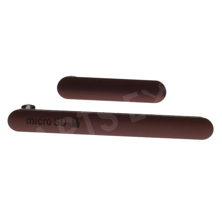 

OEM Micro SD Card Slot & USB Charging Port Anti-dust Plugs for Sony Xperia Z3 D6603 D6643 D6653 D6616 - Brown, Other Sony Models