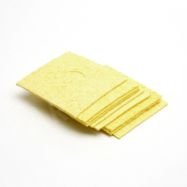 

One Piece Soldering Iron Tip Welding Cleaning Sponge 6x6cm - Yellow