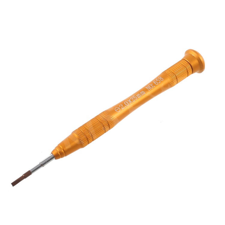 

NO.658 Professional Metal Handle 2.0 x 25mm Slotted Screwdriver Repair Tool