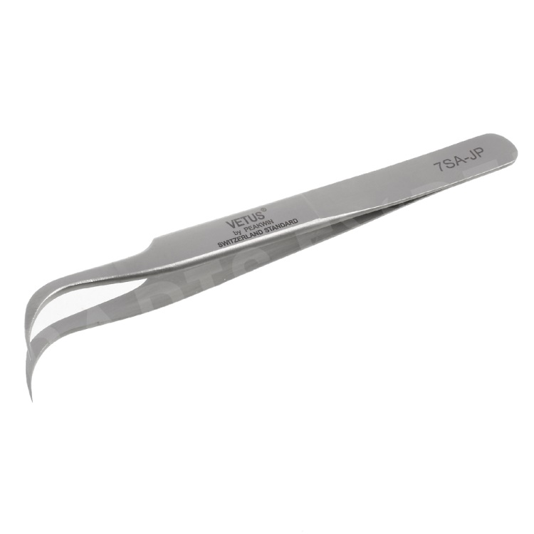 

VETUS High Strength Stainless Steel Professional Curved Tip Tweezers (7SA-JP)