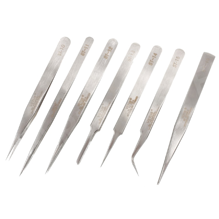 

VETUS 7-in-1 High Strength Stainless Steel Precision Tweezers Set