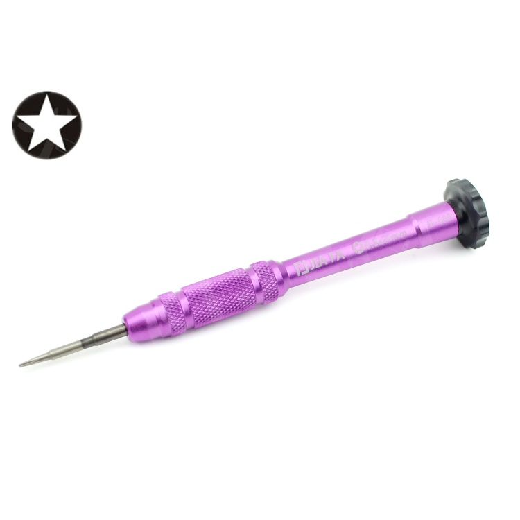 

Professional Non-slip Handle 0.8 Pentagon Screwdriver - Purple