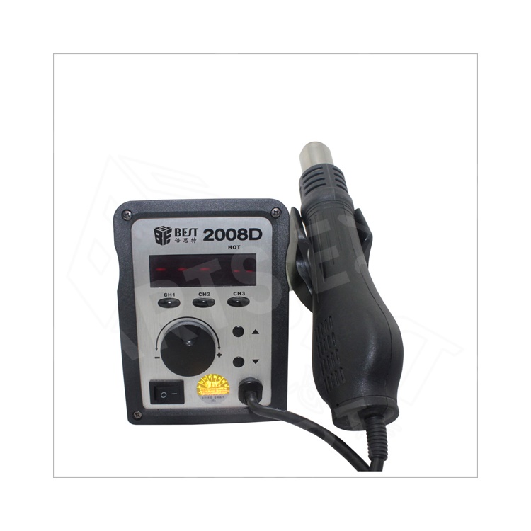 

BEST BST-2008D 2 in 1 LCD Display Lead Free Spiral Hot Air Gun Soldering Station - 110V