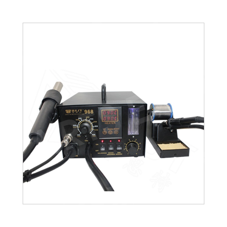 

BEST BST-968 2-in-1 LED Displayer Leadfree Heat Gun with Smoke Absorber Rework Station - AC 220V