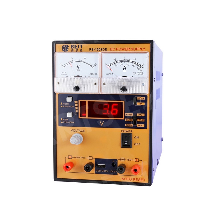 

BEST 1502DE Regulated DC Power Supply 15V 2A Signal Testing for Mobile Phone Repairing - 220V / EU Plug