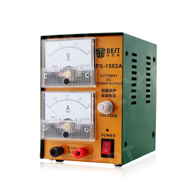 

BEST 1502A DC Power Supply [Single Channel Output High Precision] for Mobile Phone Repairing Labs - 110V / US Plug