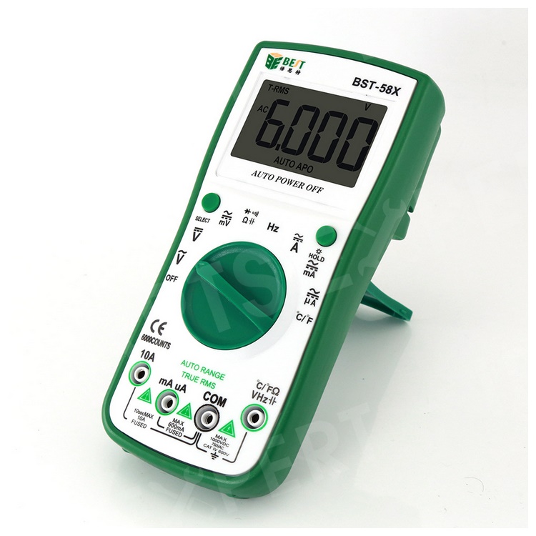 

BEST BST-58X Automatic Digital Multimeter Intelligent 6000 Counts AC/DC Voltage Current Test Tool