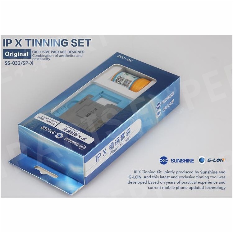 

For iPhone X G-LON Original Middle Layer BGA Reballing Fixture Stencil Plant Tin Platform, iPhone X