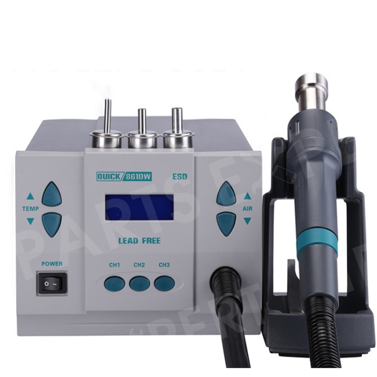 

QUICK 861DW 1000W 2-in-1 Welding Rework Station Adjustable Welding Hot Air Heat Gun - AC 220V / CN Standard Plug