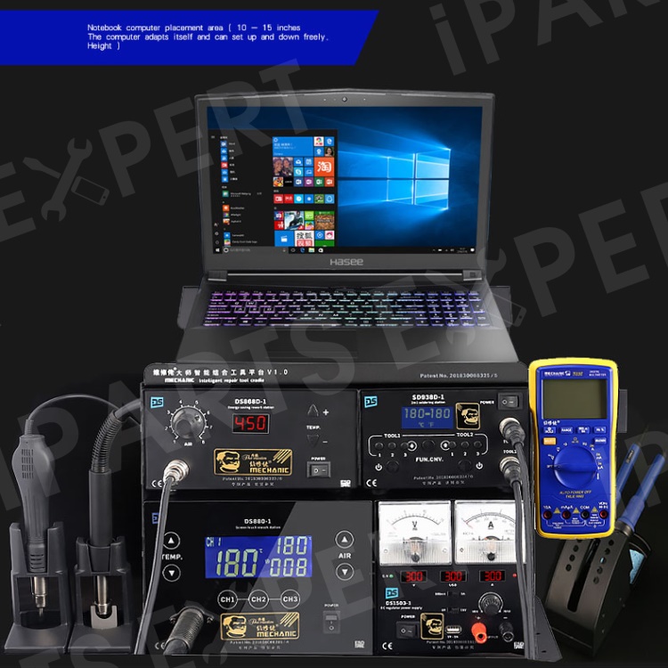 

MECHANIC T10 4 in 1 220V Heat Hot Air Gun Rework Station Soldering Iron Power Supply Intellgent Combination Tool Set