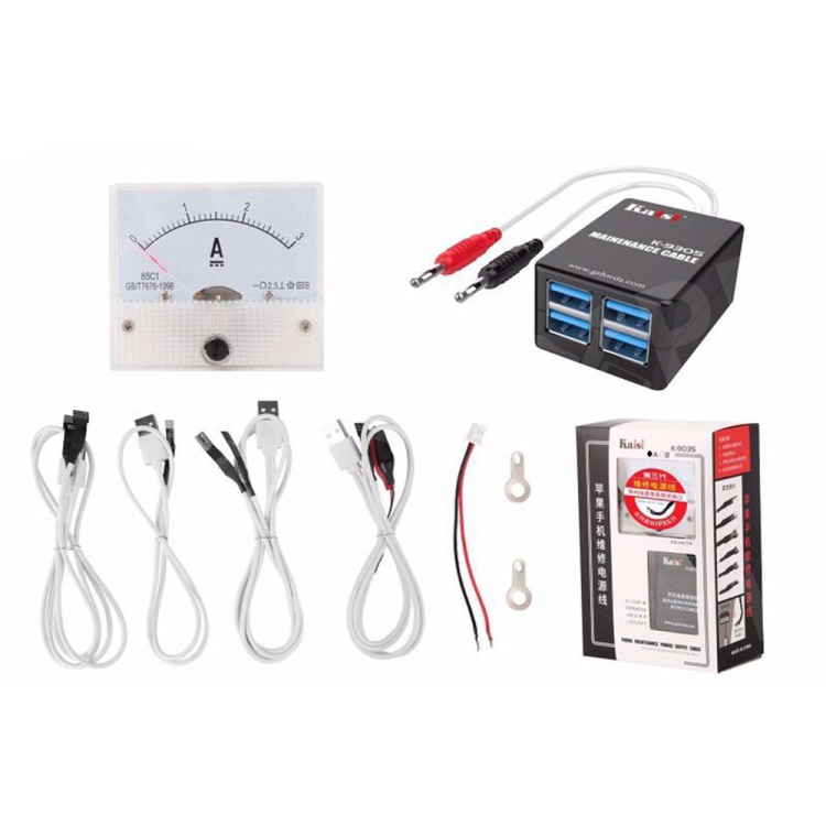 

KAISI K-9035B 5G-8P Power Supply Cable with Multimeter for iPhone XS Max / XR / X / XS / 8 Plus / 8, iPhone XS Max 6.5 inch