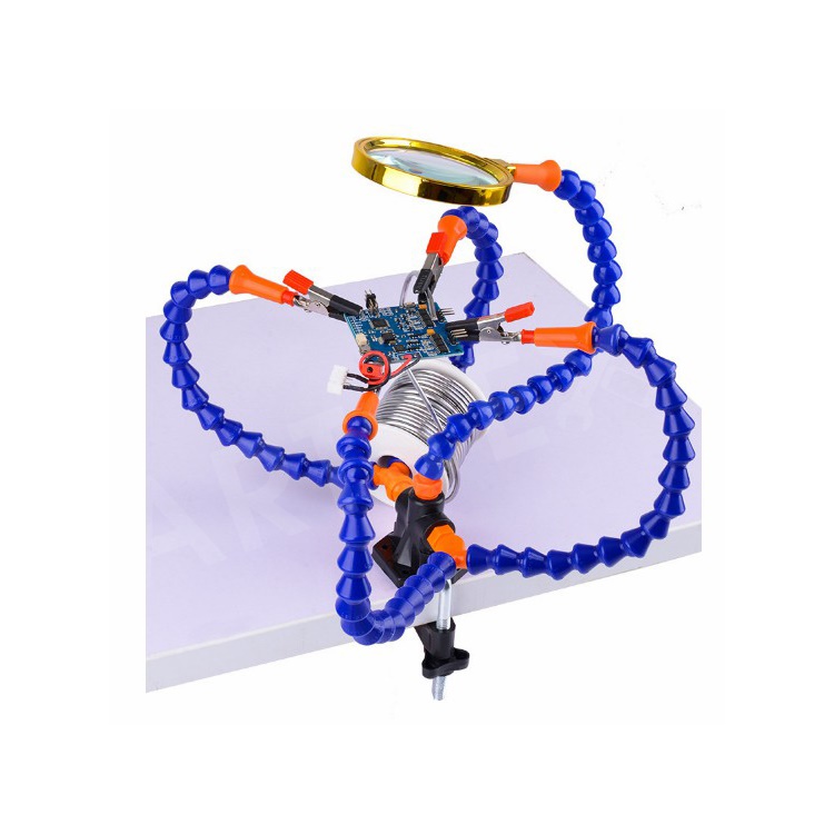 

DIY Soldering Stations with Magnifying Lens and 5 Helping Hands